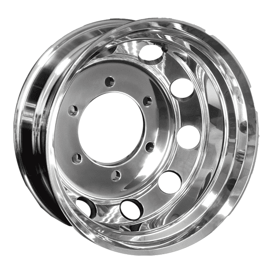 RODA NCC+PEDRONI ALUMINUM WHEEL A176062 17.5X6.00 BOTH SIDE POLISHED 6 BOLT HOLES/NUT DIA.21STRAIGHT/P.C.D205MM/ D.O.B161MM/OFFSET109/126MM/6 ROUND VENT HOLES
